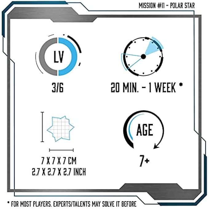 PUZZLES ART. POLAR STAR - 3D WOODEN BRAIN TEASER - DIFFICULTY 3/6 HARD - STAR ADVENTURES SERIES - Image 3